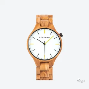 Montre en bois pour homme au style minimaliste