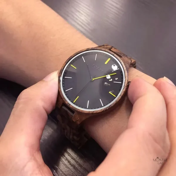 Montre en bois pour homme, alliance de style et confort