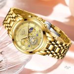 Style unique : montre femme chronographe en or