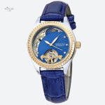 Chronographe Femme 30mm avec lunette dorée étanche