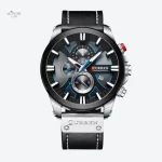 Chronographe élégant pour homme avec boîtier large
