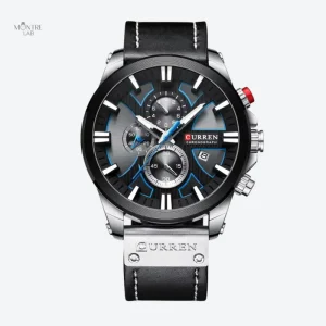 Chronographe élégant pour homme avec boîtier large