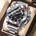 Montre acier inoxydable avec chronographe