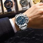 Montre robuste en acier pour homme
