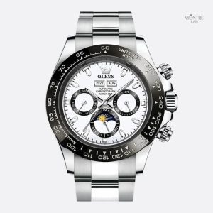 Montre Chronographe Acier Inoxydable Homme