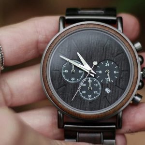 Montre sportive en bois pour homme, élégance naturelle
