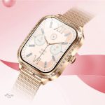 Cadran doré pour une montre connectée chic