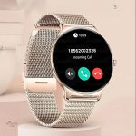 Montre intelligente pour femme avec bracelet en maille
