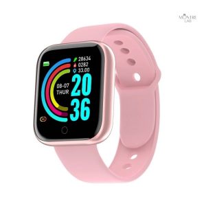 Accessoire connecté femme en rose avec fonctionnalités santé