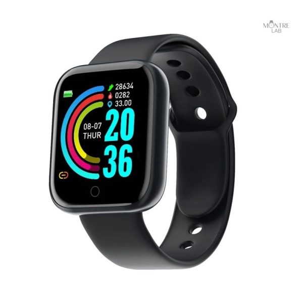 Montre femme Bluetooth rose, idéale pour le bien-être