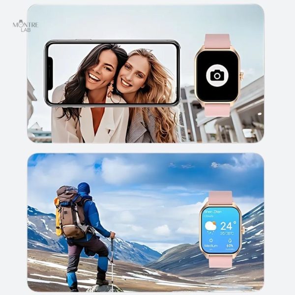 Design chic de montre connectée pour style féminin