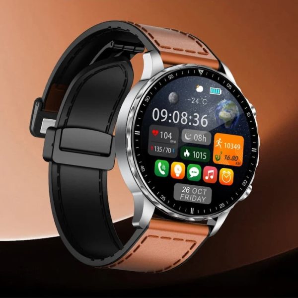 Montre intelligente ronde pour un mode de vie sain