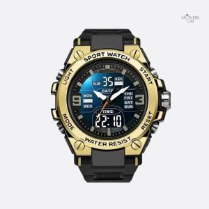 Montre digitale analogique sport homme 53 mm