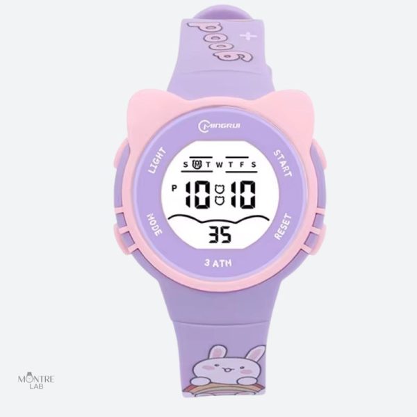 Accessoire ludique pour enfants : montre numérique colorée