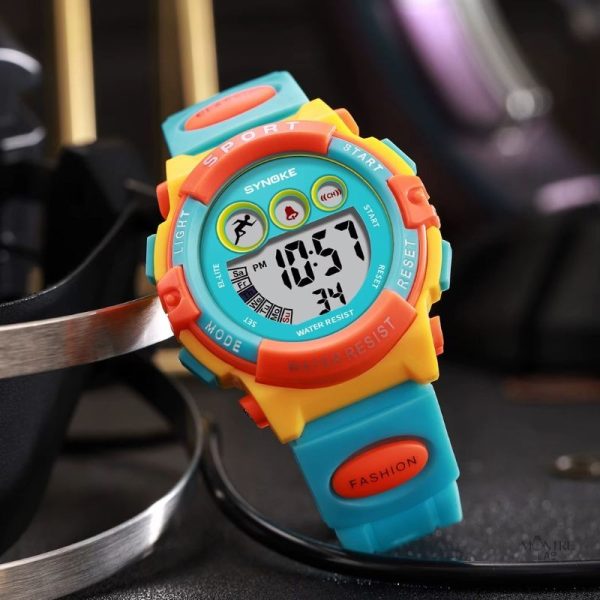 Montre digitale colorée pour enfants, parfaite pour le jeu extérieur