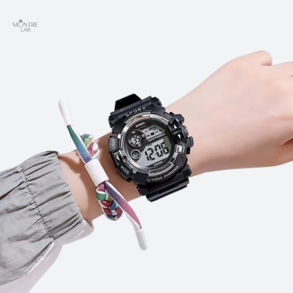 Montre digitale colorée pour enfants, design attrayant