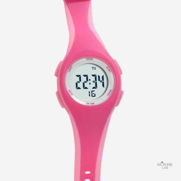 Montre digitale enfant en silicone étanche 50m
