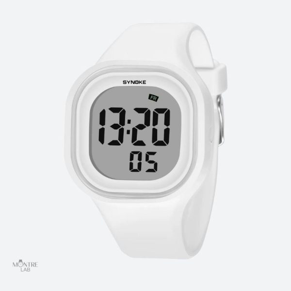 Montre digitale pour enfant, design souple et coloré
