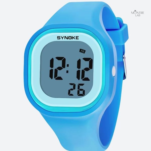 Montre enfant souple, idéale pour les activités aquatiques