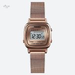 Montre Digitale Femme Cadran Carré Métallisé