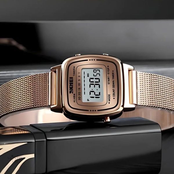 Design moderne, montre digitale pour femme au style unique