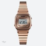 Montre digitale femme or rose avec lecture instantanée