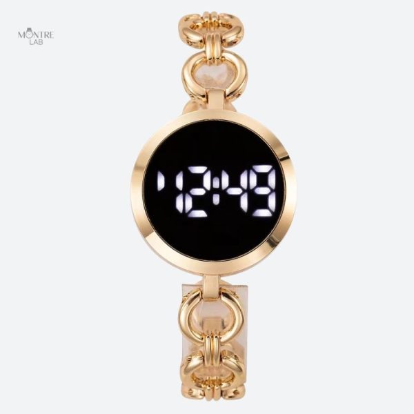 Montre digitale femme Maille Gourmette élégante et moderne