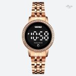 Montre Digitale Femme Rétro-Chic Métallisé