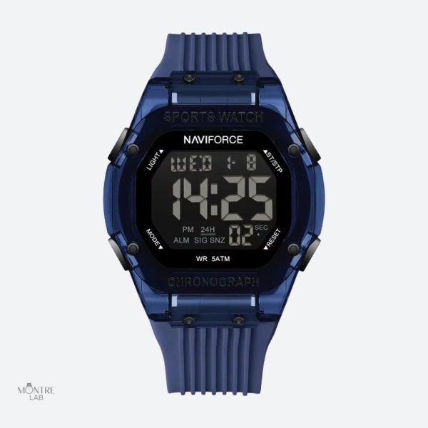 Montre digitale homme avec chronographe et double affichage