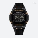 Montre numérique homme avec fonction chronomètre