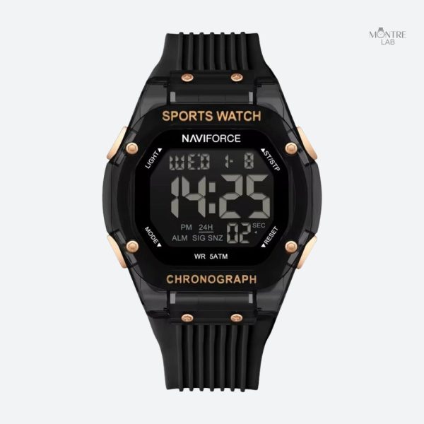 Montre numérique homme avec fonction chronomètre