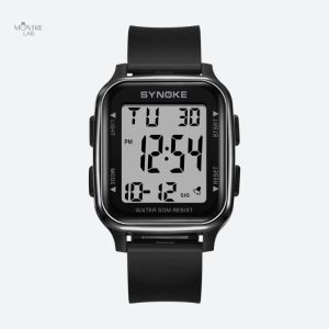 Montre digitale homme étanche avec chronomètre