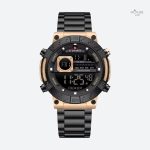 Montre Digitale Homme Ronde Acier Multifonction