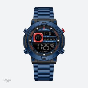 Montre Homme Ronde en Acier avec fonctionnalités avancées