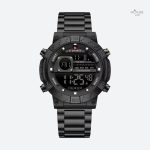 Accessoire élégant pour homme : montre digitale ronde