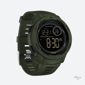 Montre digitale homme sport avec bracelet en silicone