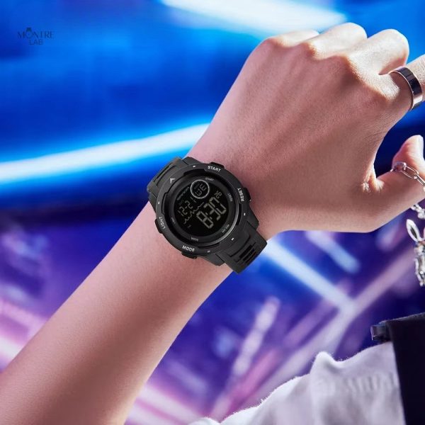 Accessoire tendance pour homme, montre digitale en silicone