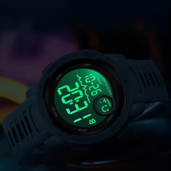 Montre électronique homme, parfaite pour les activités sportives