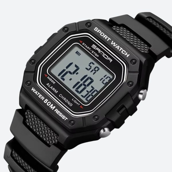 montre-digitale-pour-homme-carree-sport-multifonction-1 Montre digitale homme carrée sport multifonction