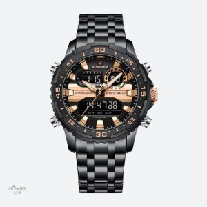 Design contemporain de montre digitale pour homme