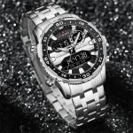Accessoire tendance : montre digitale avec chronographe homme