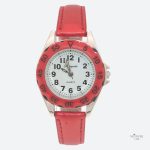 Montre pour enfant en cuir, style éducatif