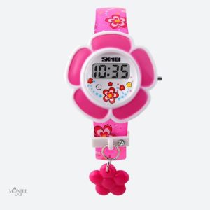 Montre enfant digitale fleur, design éducatif amusant