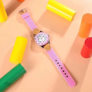 Montre enfant bicolore, idéale pour l'apprentissage