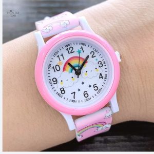 Montre enfant en silicone pour apprendre à lire l'heure