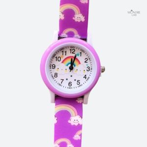 Accessoire éducatif pour enfants, montre en silicone