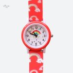 Montre amusante pour enfant, style arc-en-ciel