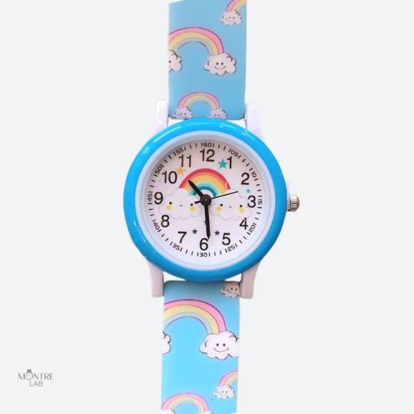 Montre quartz éducative en couleurs vives pour enfants