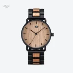 Montre en bois homme élégante à quartz