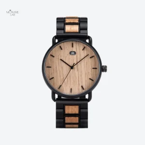 Montre en bois homme élégante à quartz
